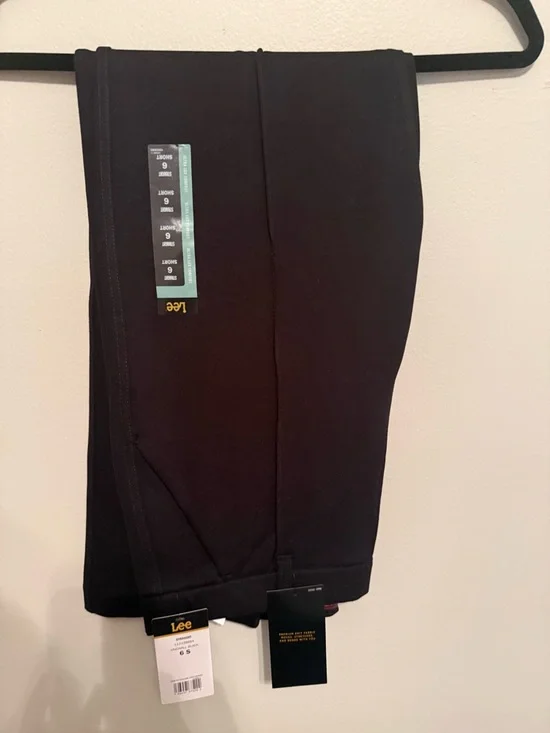 Lee Black Straight-Leg Any Wear Pants - Picture 1 of 4